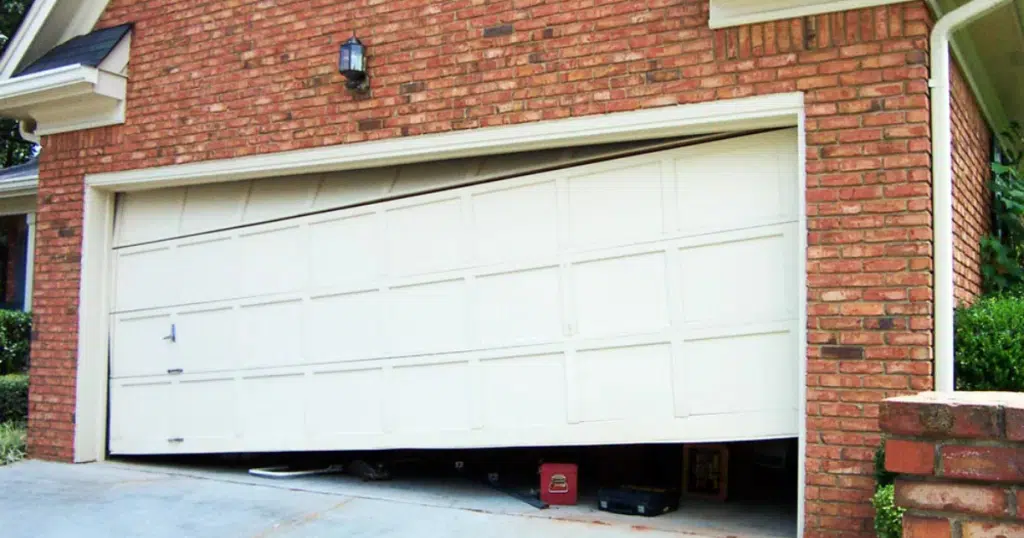 how to fix garage door off track