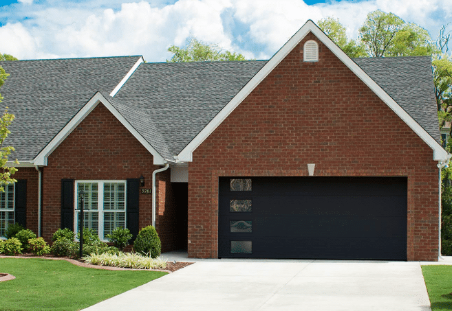 Elegant Black Garage Door