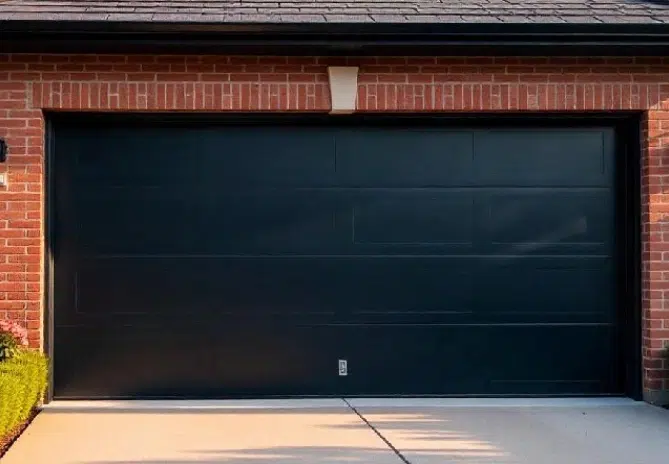 Black Garage Door Maintenance